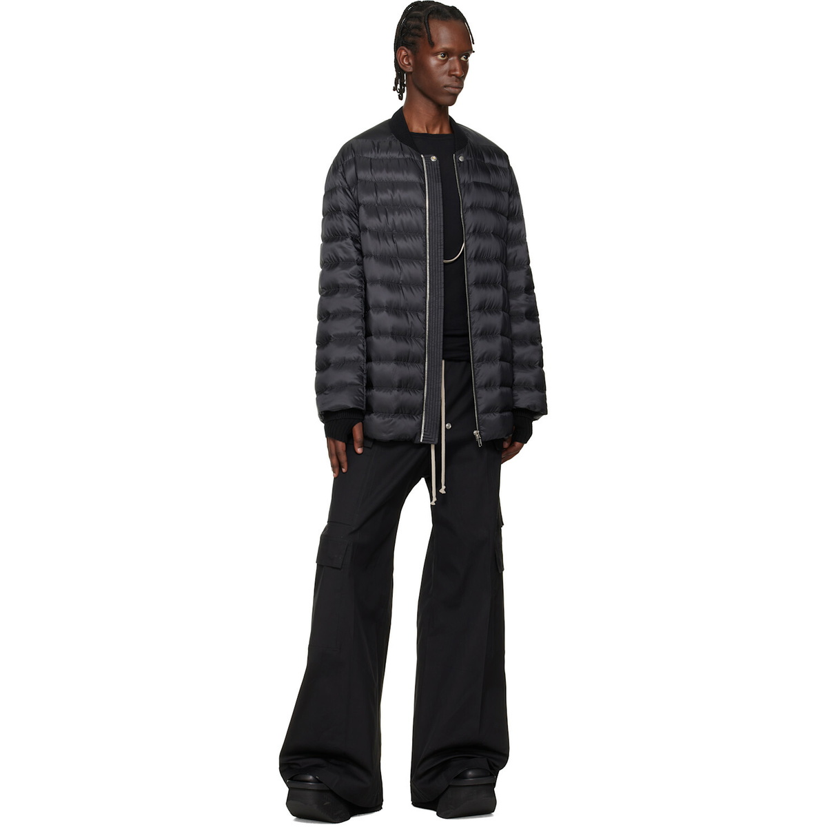 Rick Owens Moncler + Rick Owens Black Flight Parka Jacket