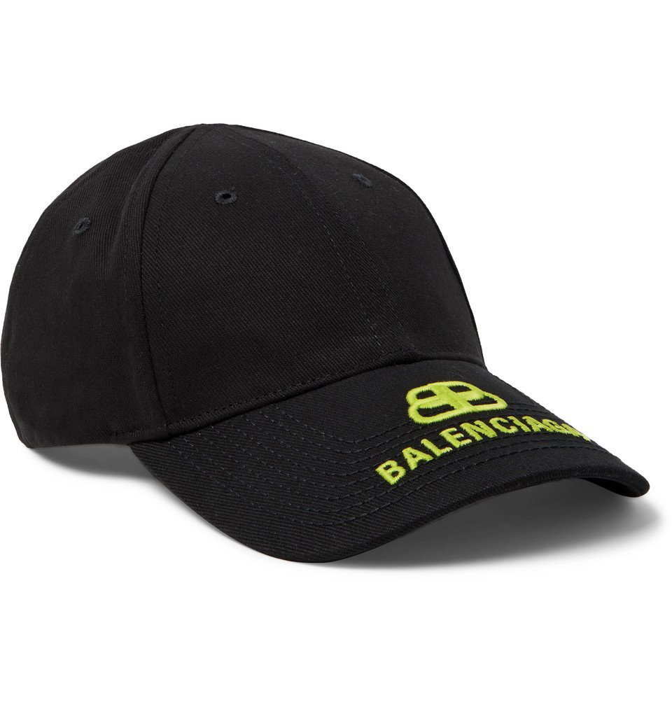 Balenciaga - Logo-Embroidered Cotton-Twill Baseball Cap - Black Balenciaga