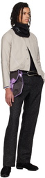 Kiko Kostadinov Gray & Purple Solva Bag