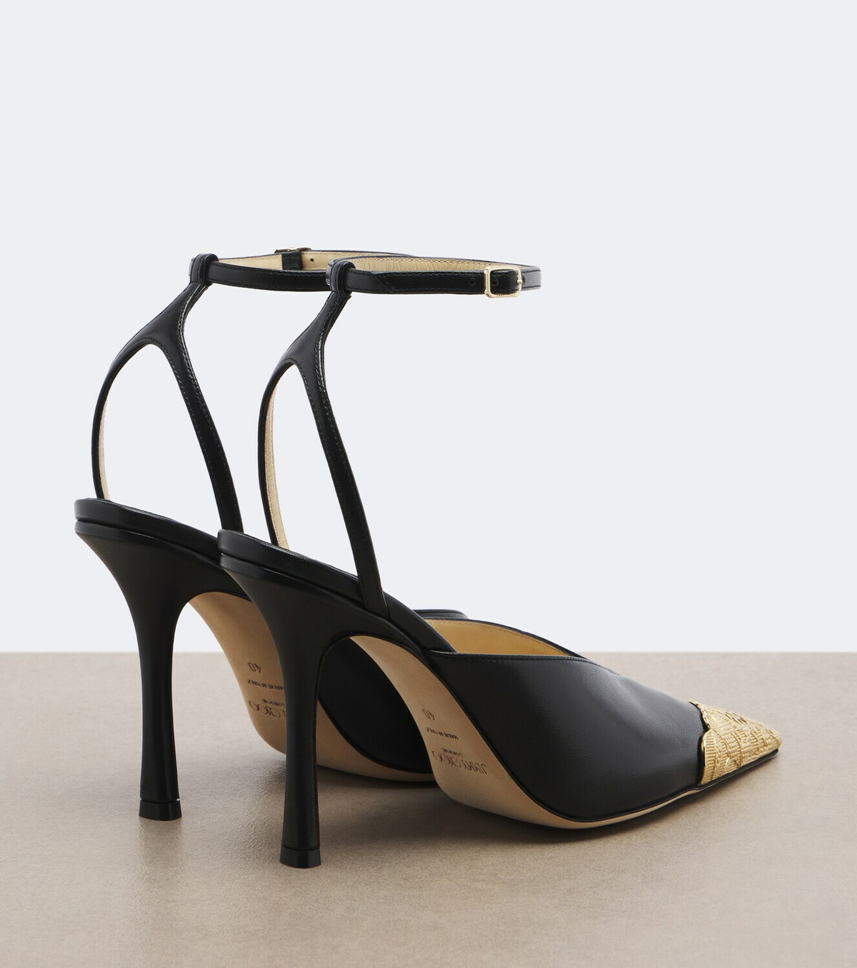 Jimmy Choo Faiz leather slingback pumps