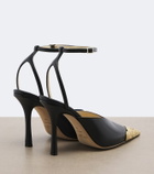 Jimmy Choo Faiz leather slingback pumps