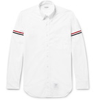 Thom Browne - Grosgrain-Trimmed Cotton-Poplin Shirt - White