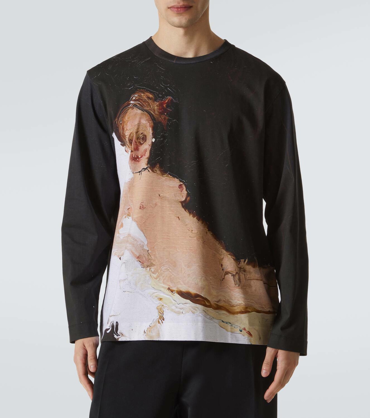 【Simone Rocha】 OlympiaプリントコットンジャージTシャツ Simone Rocha Olympia printed cotton jersey T-shirt Simone Rocha