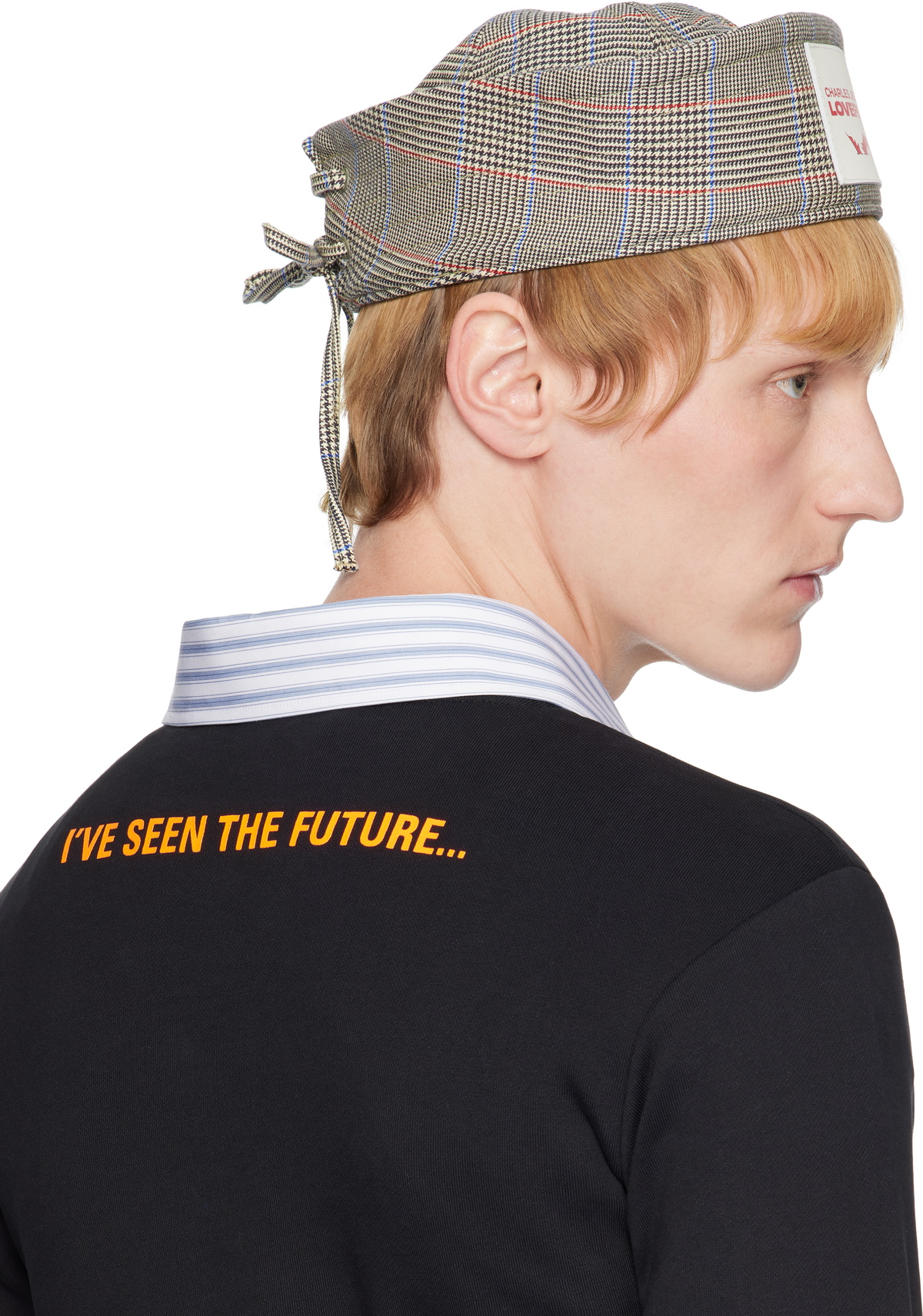 Charles Jeffrey LOVERBOY SSENSE Exclusive Beige Sailor Hat