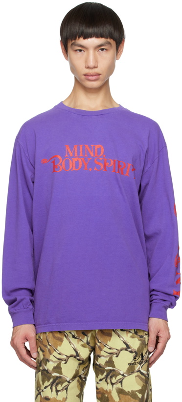 Photo: Awake NY Purple 'Mind, Body, Spirit' Long Sleeve T-Shirt