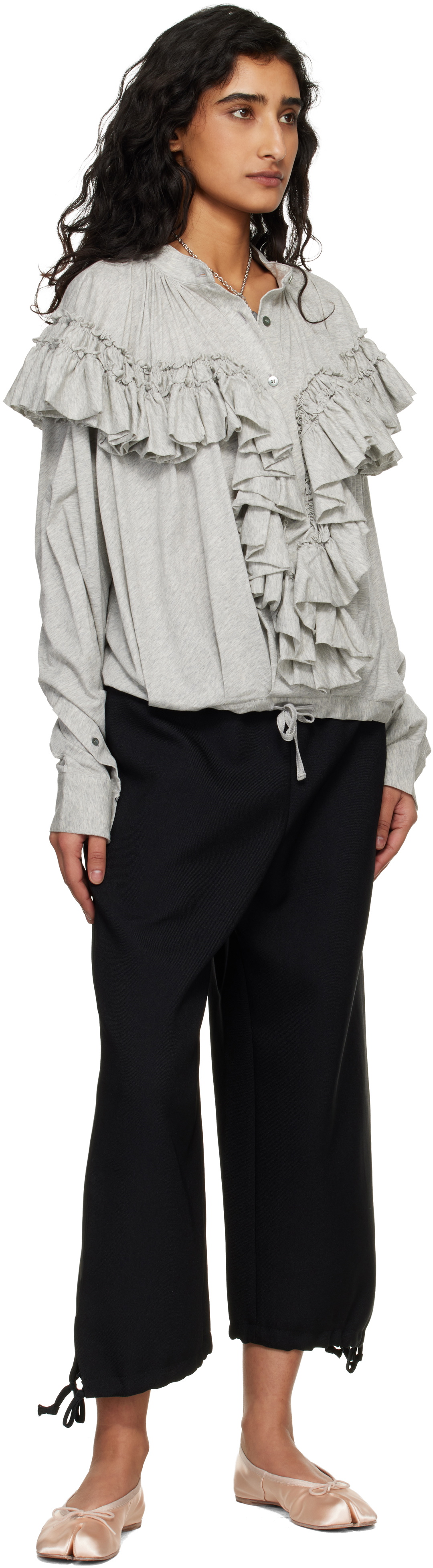 Comme des Garçons Girl Black Gabardine Trousers