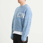 Cole Buxton Men's Boucle Logo Sweatshirt in Blue