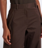 Loewe Cotton and silk gabardine barrel-leg pants