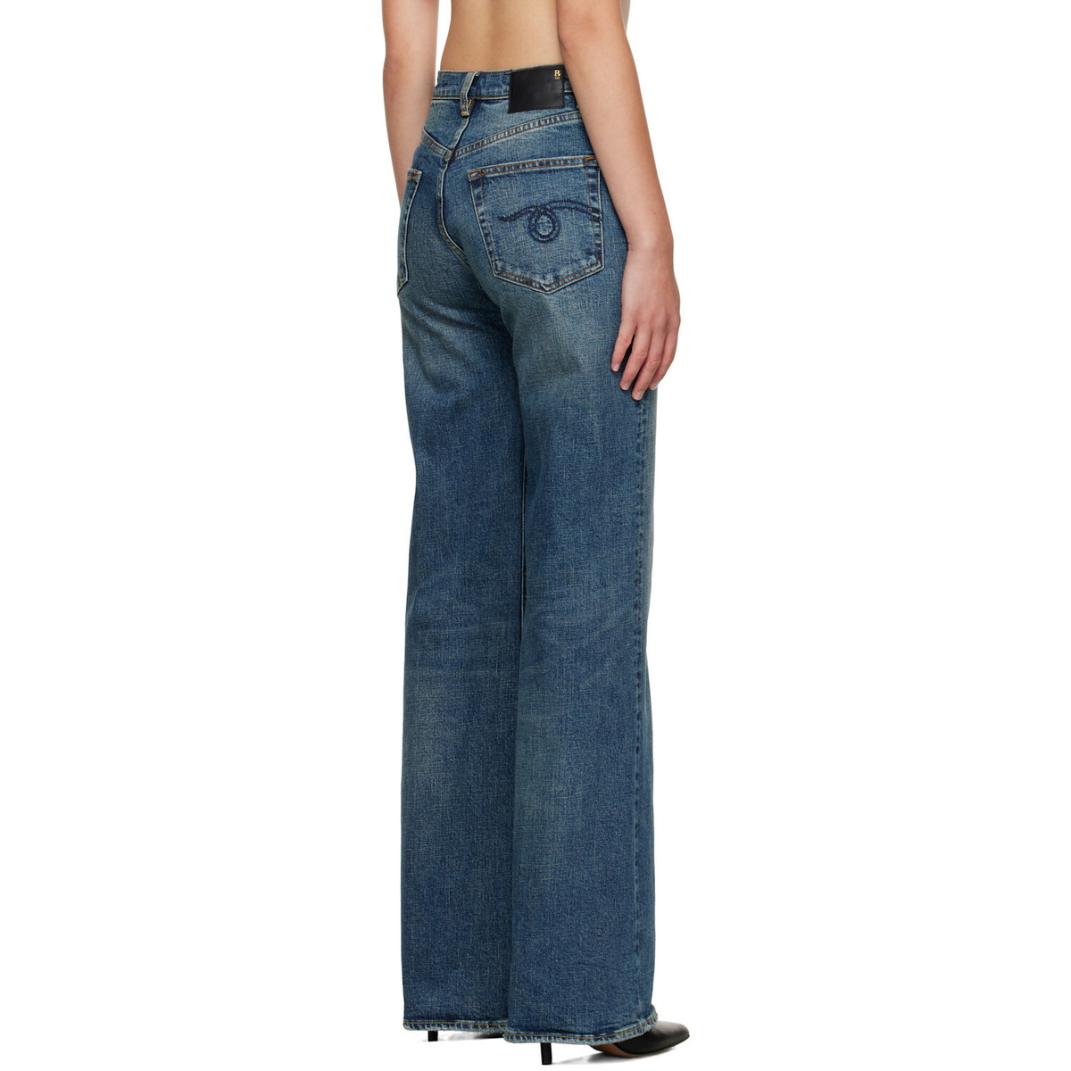 R13 Blue Flared Jeans