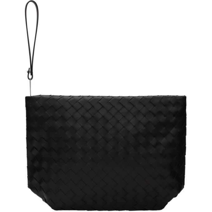 Photo: Bottega Veneta Black Large Intrecciato Document Holder