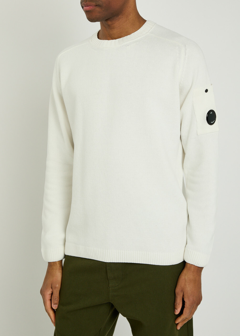 C.P. Company Cotton Jumper White