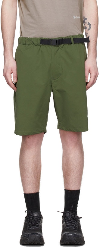 Photo: Goldwin Green Polyester Shorts