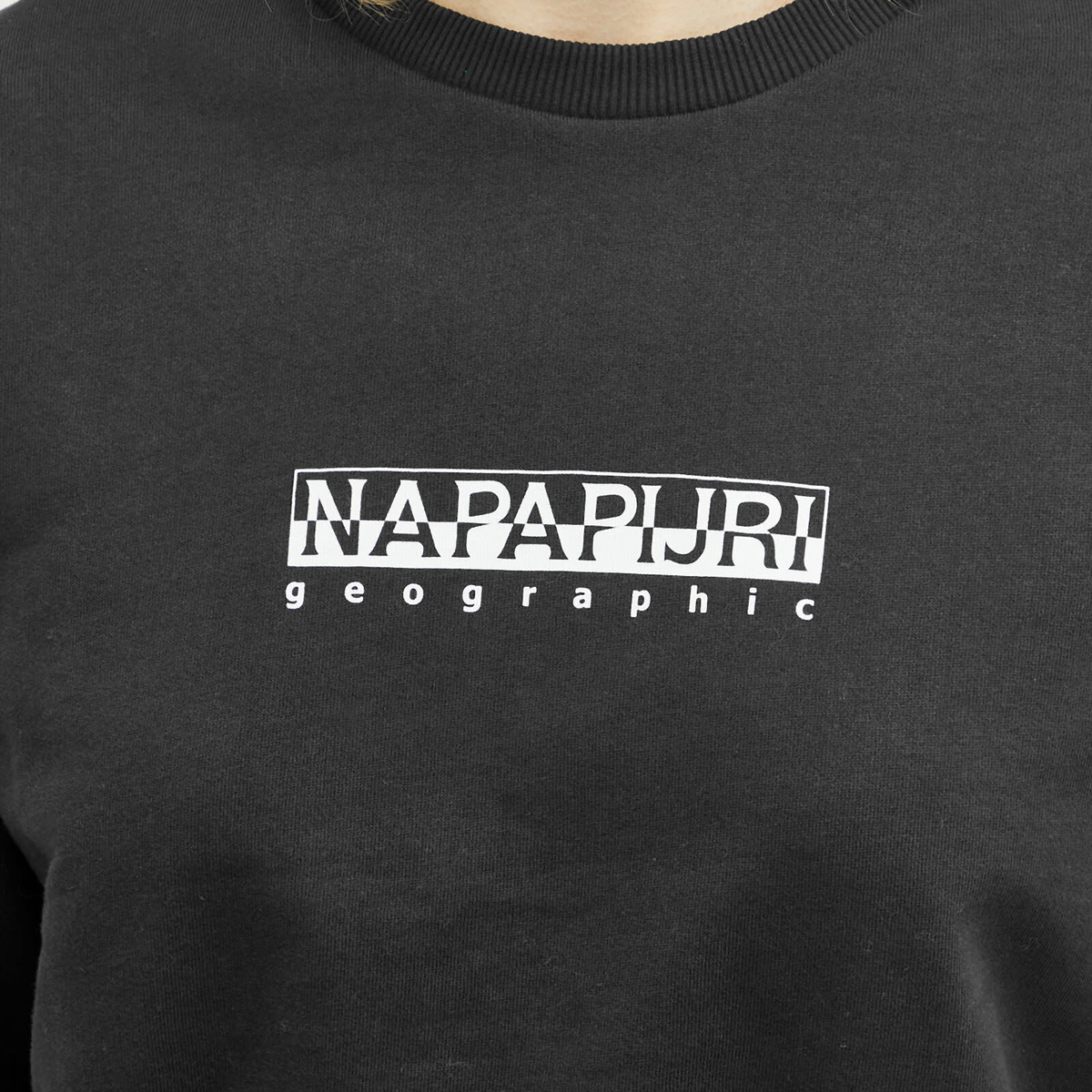 Napapijri Women's Box Cropped Sweat in Black