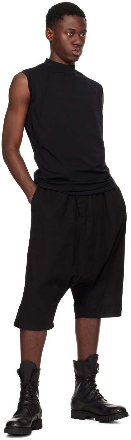 The Viridi-anne Black Mock Neck T-Shirt