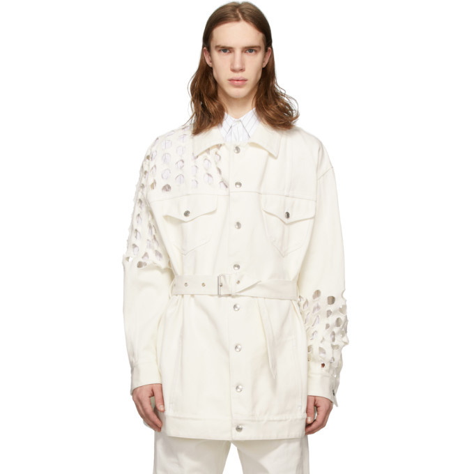 Photo: Maison Margiela White Cotton Bull Coat