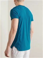 Nike Tennis - NikeCourt Slim-Fit Perforated Dri-FIT ADV Slam Half-Zip T-Shirt - Blue