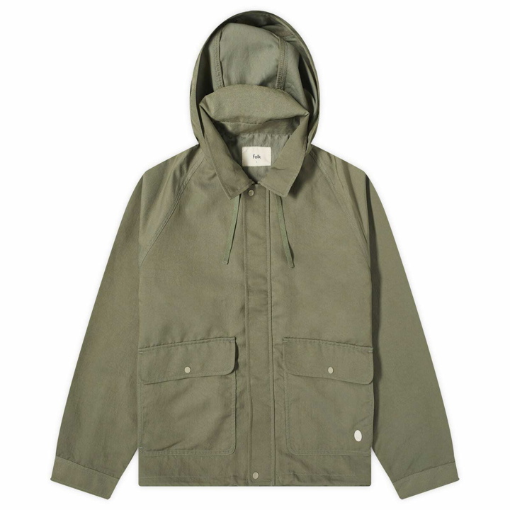 Photo: Folk Men's Mini Mac Jacket in Sage