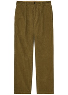 Drake's Tapered-leg Corduroy Trousers Khaki