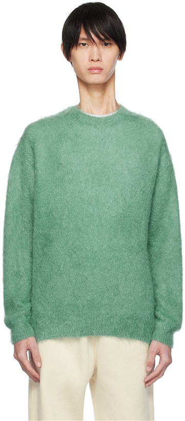 Photo: AURALEE Green Brushed Sweater