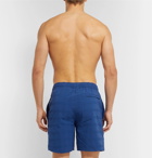 Onia - Charles Mid-Length Seersucker Swim Shorts - Navy