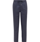 Derek Rose - Drawstring Linen Trousers - Blue