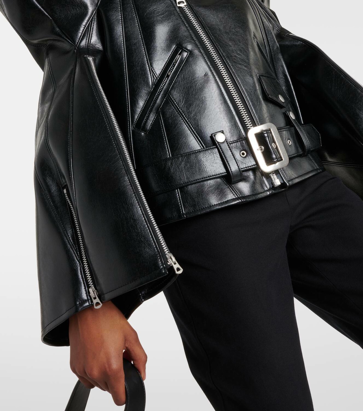 Junya Watanabe Faux leather biker jacket Junya Watanabe