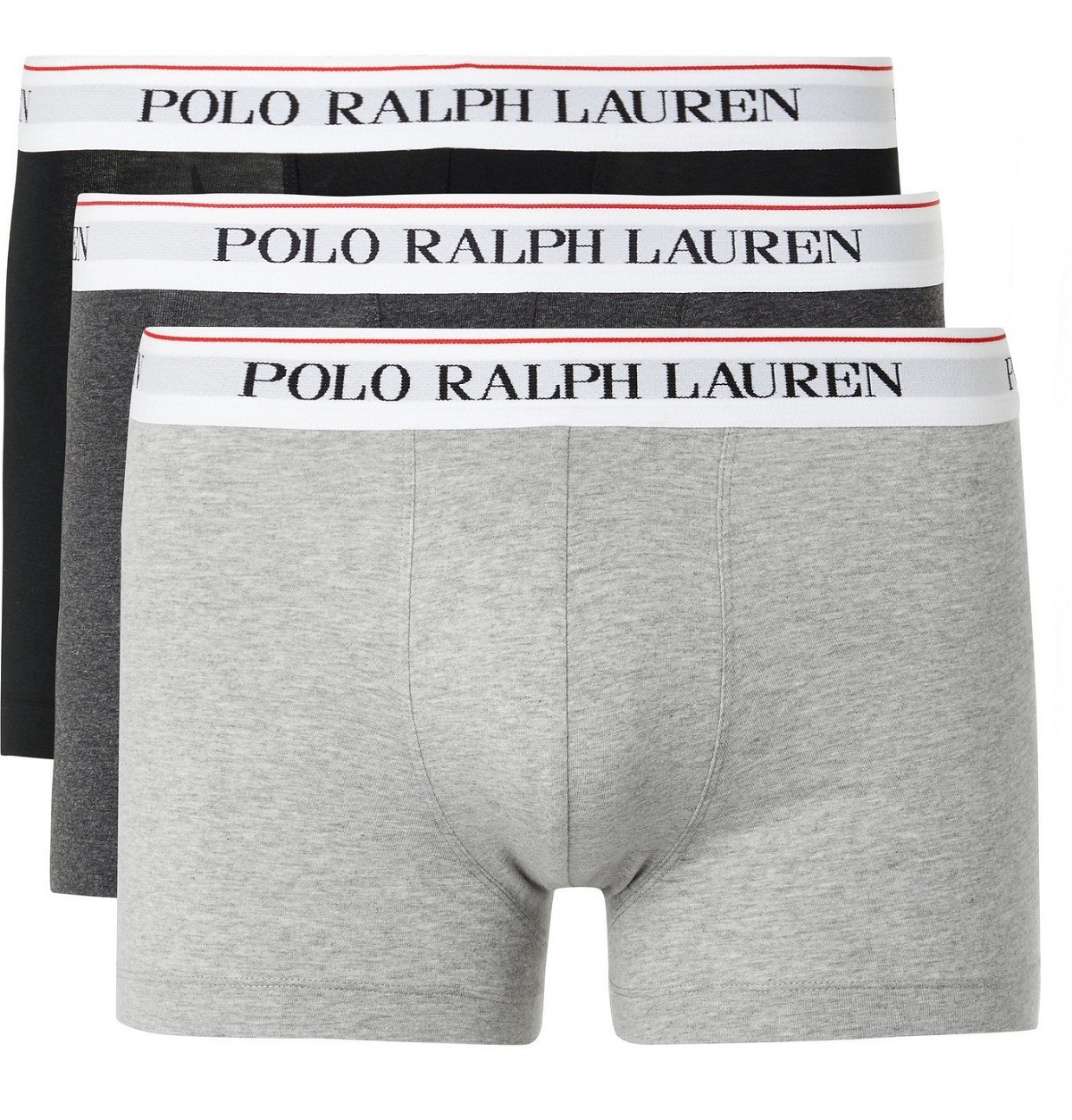 POLO RALPH LAUREN - Three-Pack Stretch-Cotton Boxer Briefs - Multi Polo  Ralph Lauren