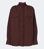 Xu Zhi Ruffled oversized blouse