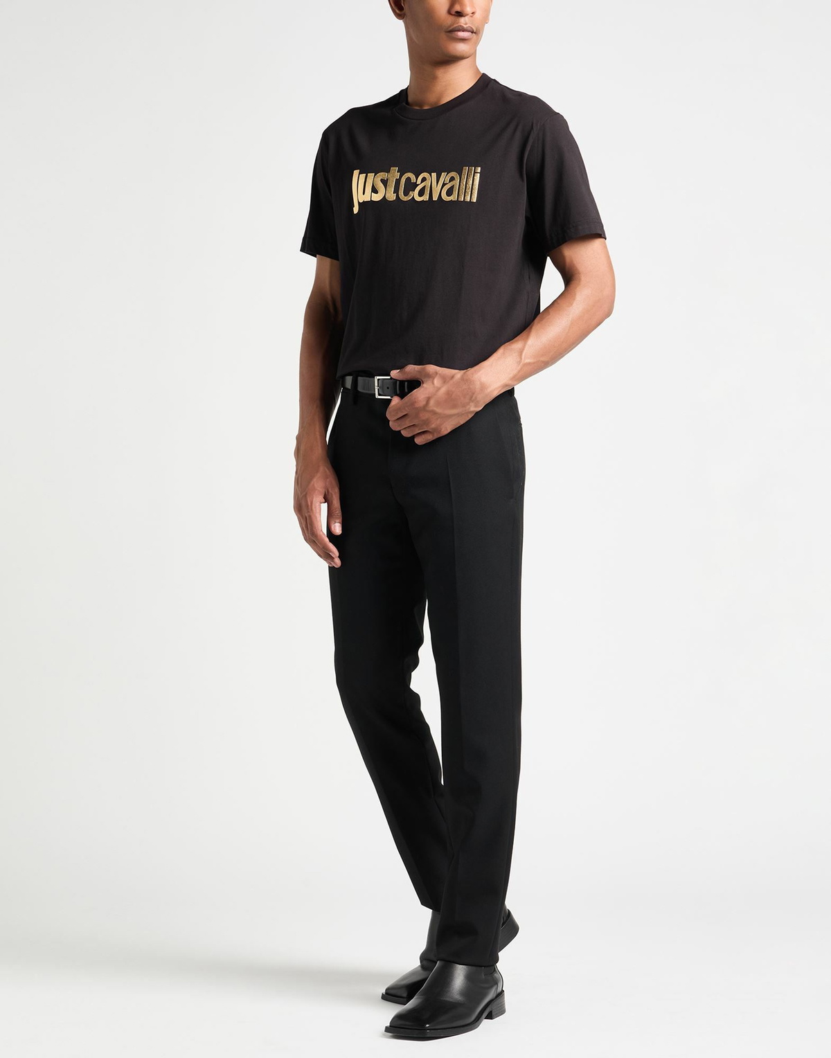 Just Cavalli Mens T-shirt in Black