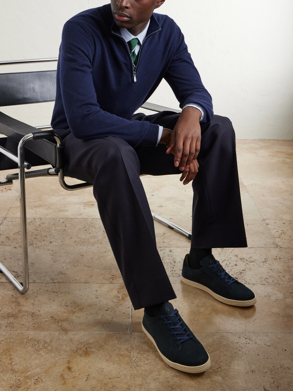 George Cleverley - Jack III Nubuck Sneakers - Blue