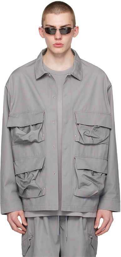 Photo: Y-3 Gray Pocket Jacket