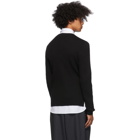 Dries Van Noten Black Slim V-Neck Sweater