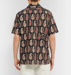 Beams Plus - Camp-Collar Printed Cotton Shirt - Black