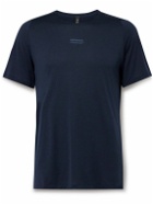 Lululemon - Slim-Fit Logo-Print Recycled-Jersey T-Shirt - Blue