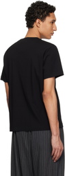WOOYOUNGMI Black Front Logo Slim Fit T-Shirt