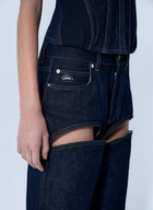 Jean Paul Gaultier Cut Out Wide Leg Jeans