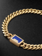 VARON - Malo Gold-Plated Lapis Lazuli Chain Bracelet - Gold