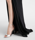 Tom Ford Spire metallic leather sandals