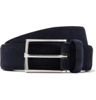 Anderson's - 3.5cm Suede Belt - Blue