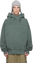 Hyein Seo Gray Button Hoodie