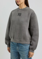 Alexanderwang.t Logo Cotton-blend Sweatshirt Grey