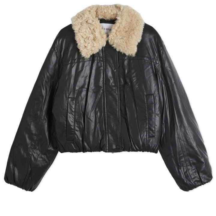 Photo: Stand Studio Women's Faux Leather Jacket in Black