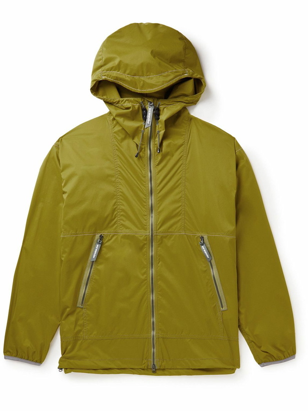 Photo: And Wander - Pertex Quantum Air Hooded Jacket - Yellow