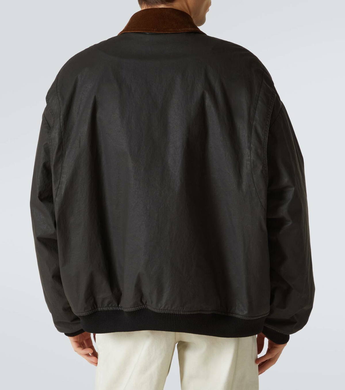 Miu Miu Coated cotton poplin bomber jacket Miu Miu