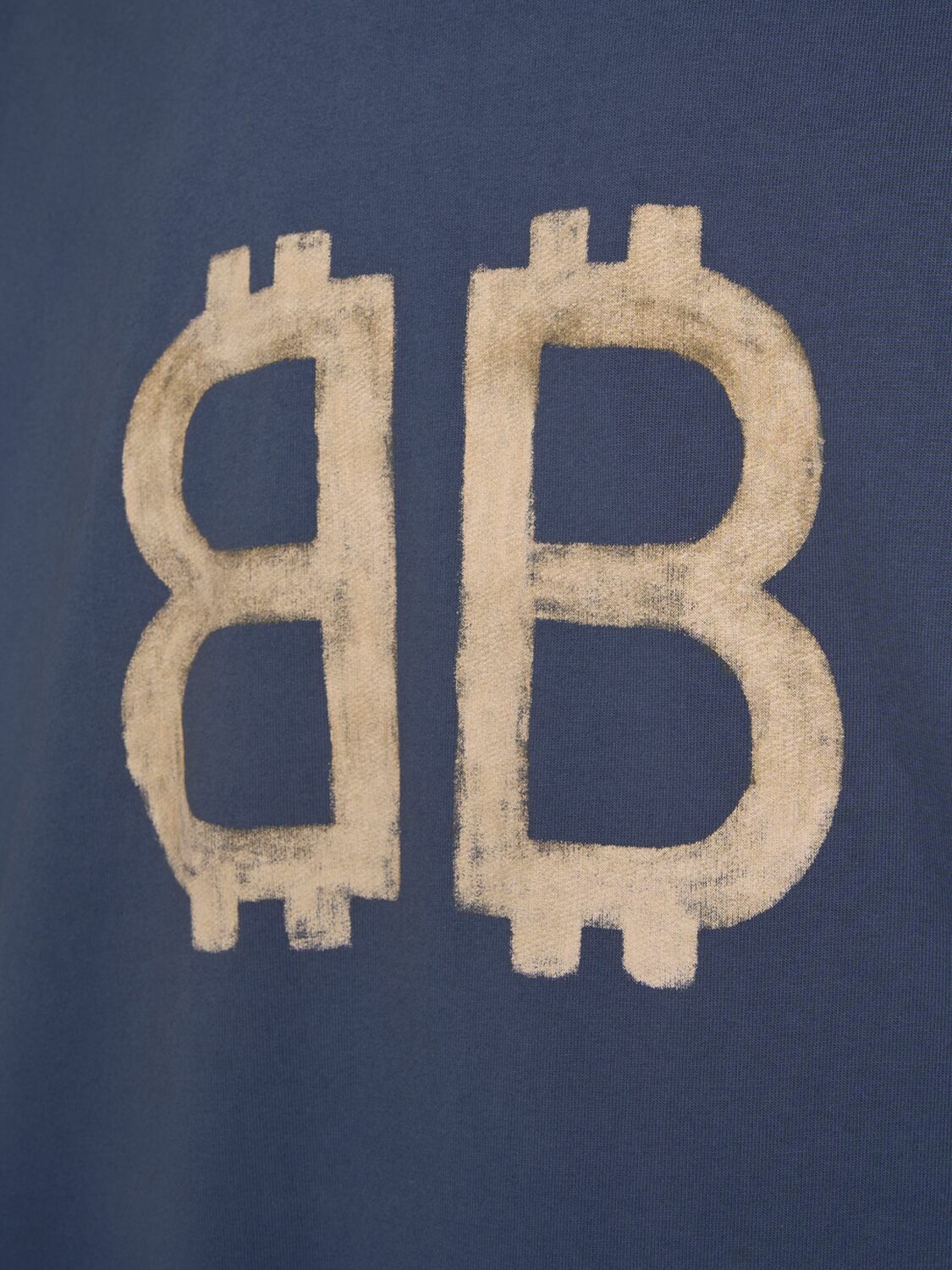 BALENCIAGA Crypto Print Vintage Cotton T-shirt Balenciaga
