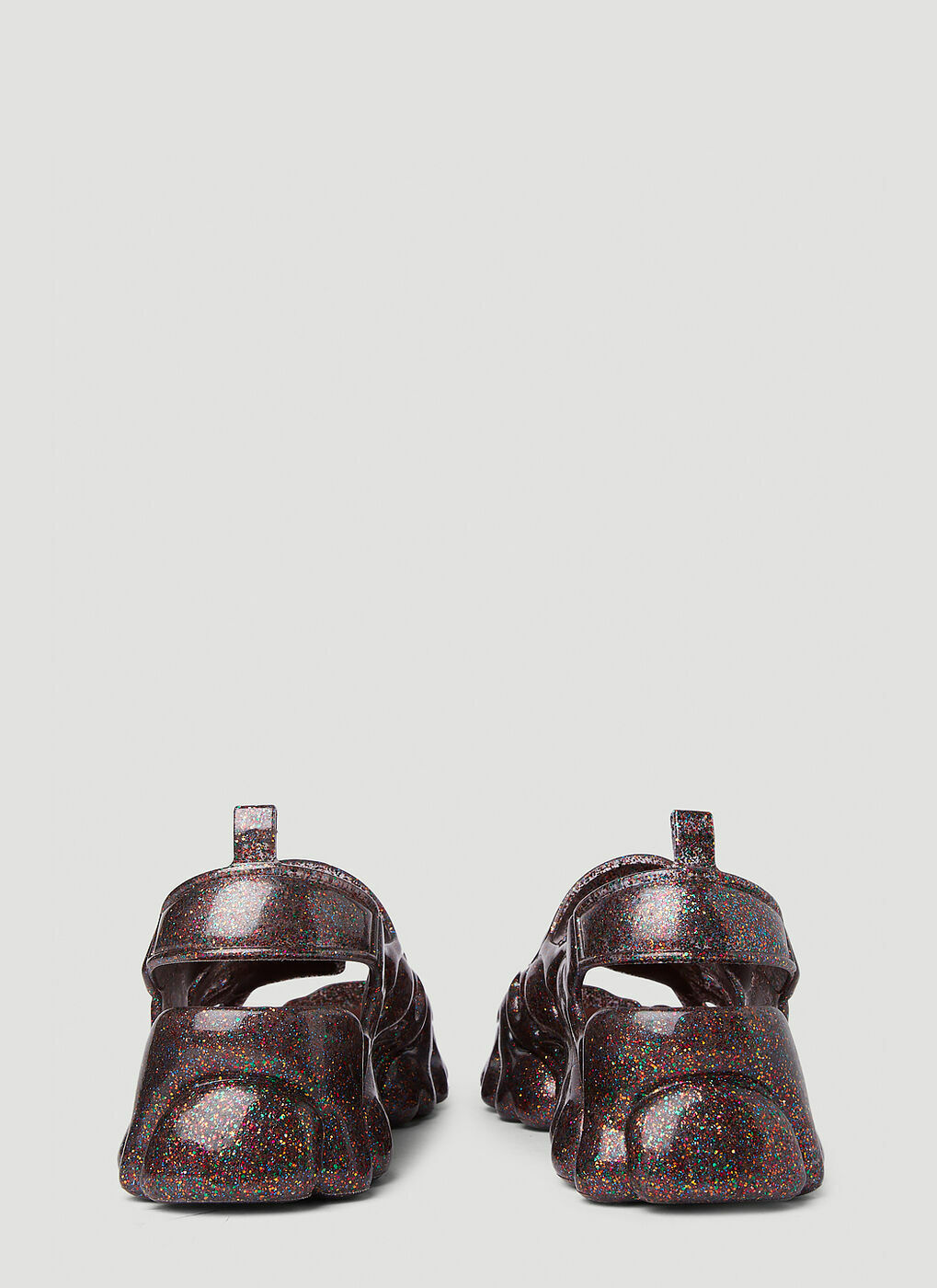 x Melissa Glitter Puff Sandals in Multicolour Collina Strada