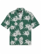 Rag & Bone - Avery Convertible-Collar Floral-Print Crepe Shirt - Green