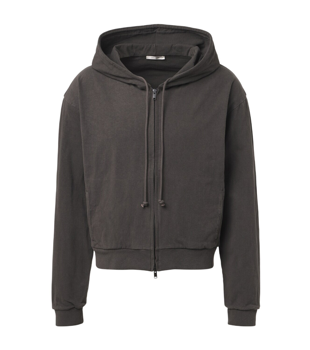 Edward Cuming Gray Ruffle Hoodie Edward Cuming