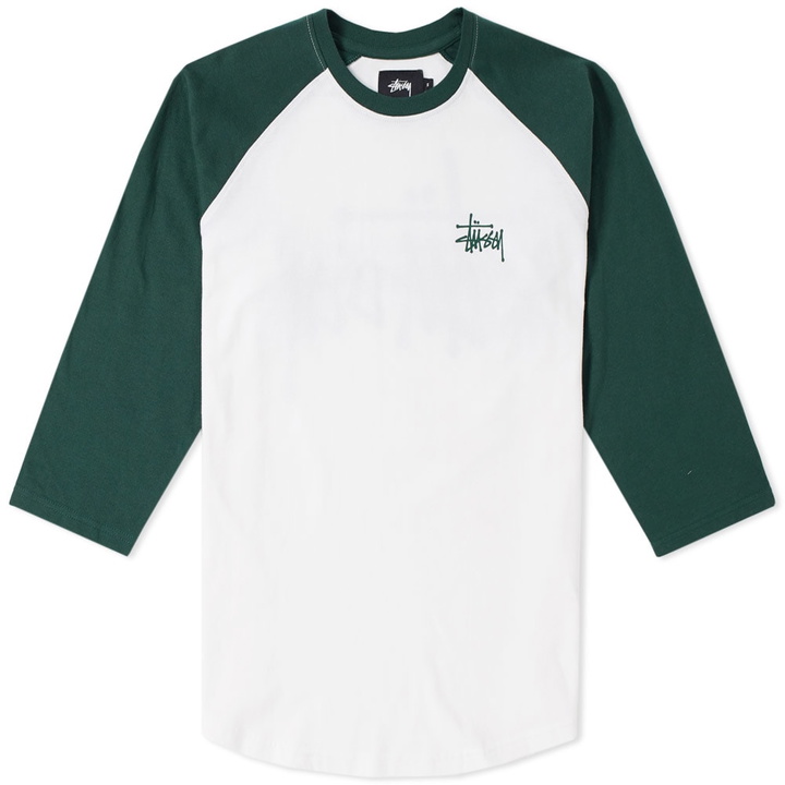 Photo: Stussy Basic Raglan Tee