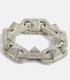 Valentino Rockstud Swarovski-embellished bracelet